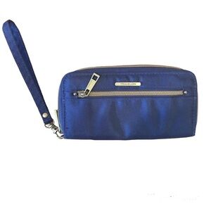 Travelon Anti-Theft Wallet, ROYAL/NAVY BLUE, Size 8” X 4”